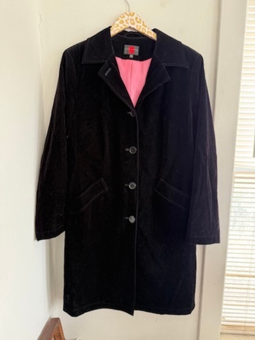 Gallery Women's Black Rayon Blend Jacket | Size Large